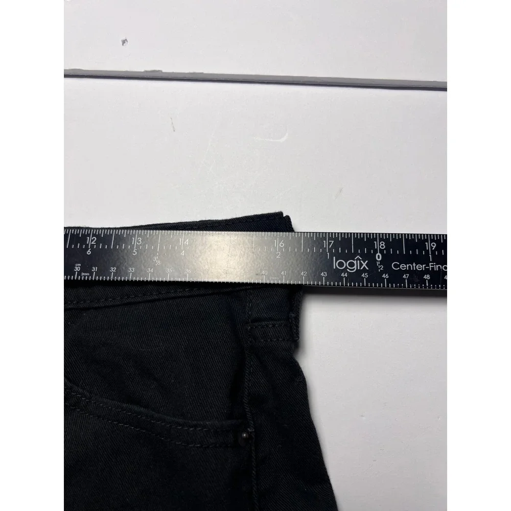 Levis 513 Slim Straight Jeans Mens 32x32 Black Denim Casual Pants 08513-0124